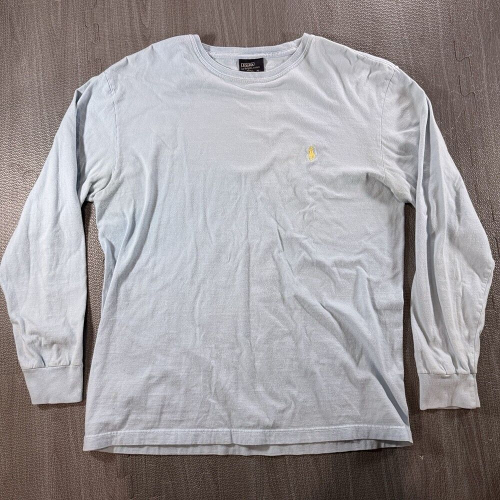 U.S. Polo Assn. Ralph Lauren Men’s Small Long Sleeve Crewneck Sweater Light Blue